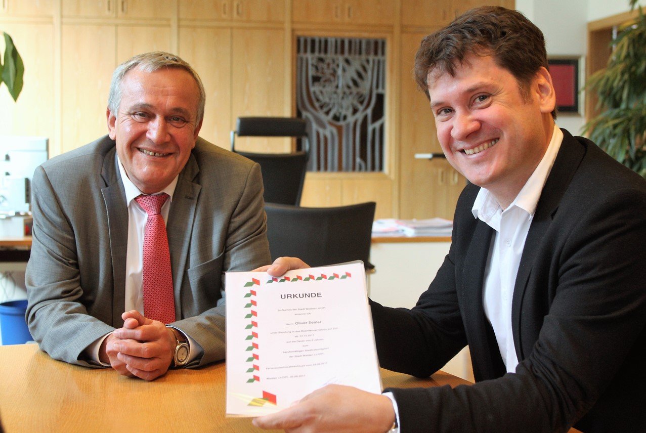 OB Seggewiß_Oliver Seidel_neuer Baudezernent_Stadt Weiden_September