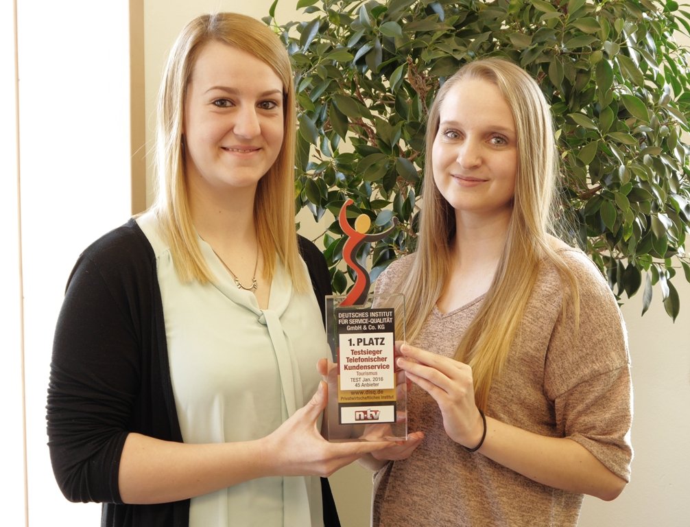 Nix-wie-weg Online Resiebüro Parkstein ntv Auszeichnung bester Telefonservice