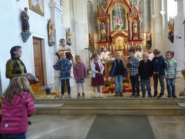 Erntedank, Kindergarten, Gottesdienst, Leuchtenberg