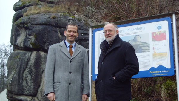 MdB Rupprecht und Falkenbergs Bürgermeister Bauer