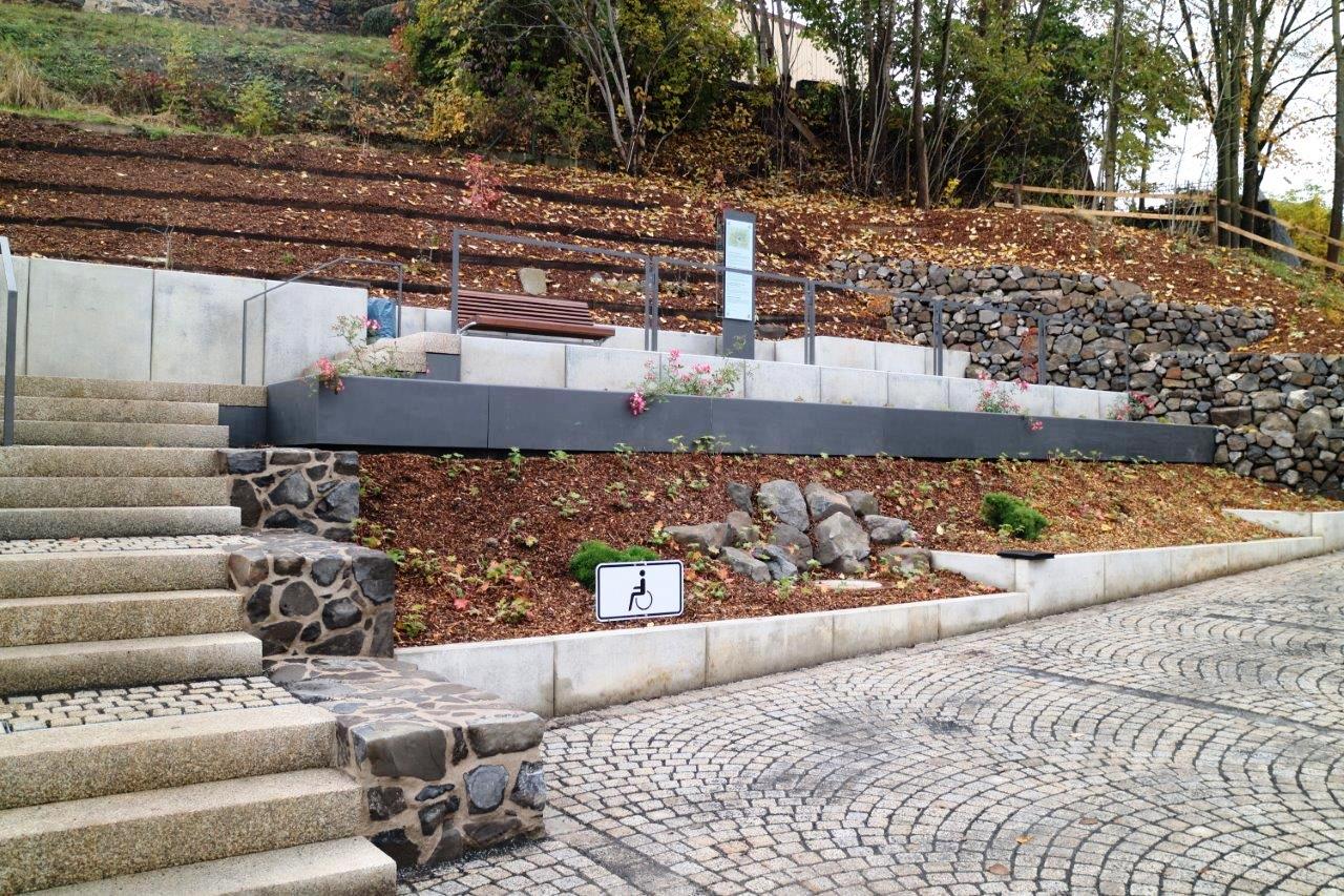 Parkstein Parkplatz Neustädter Straße Eröffnung Infotafel