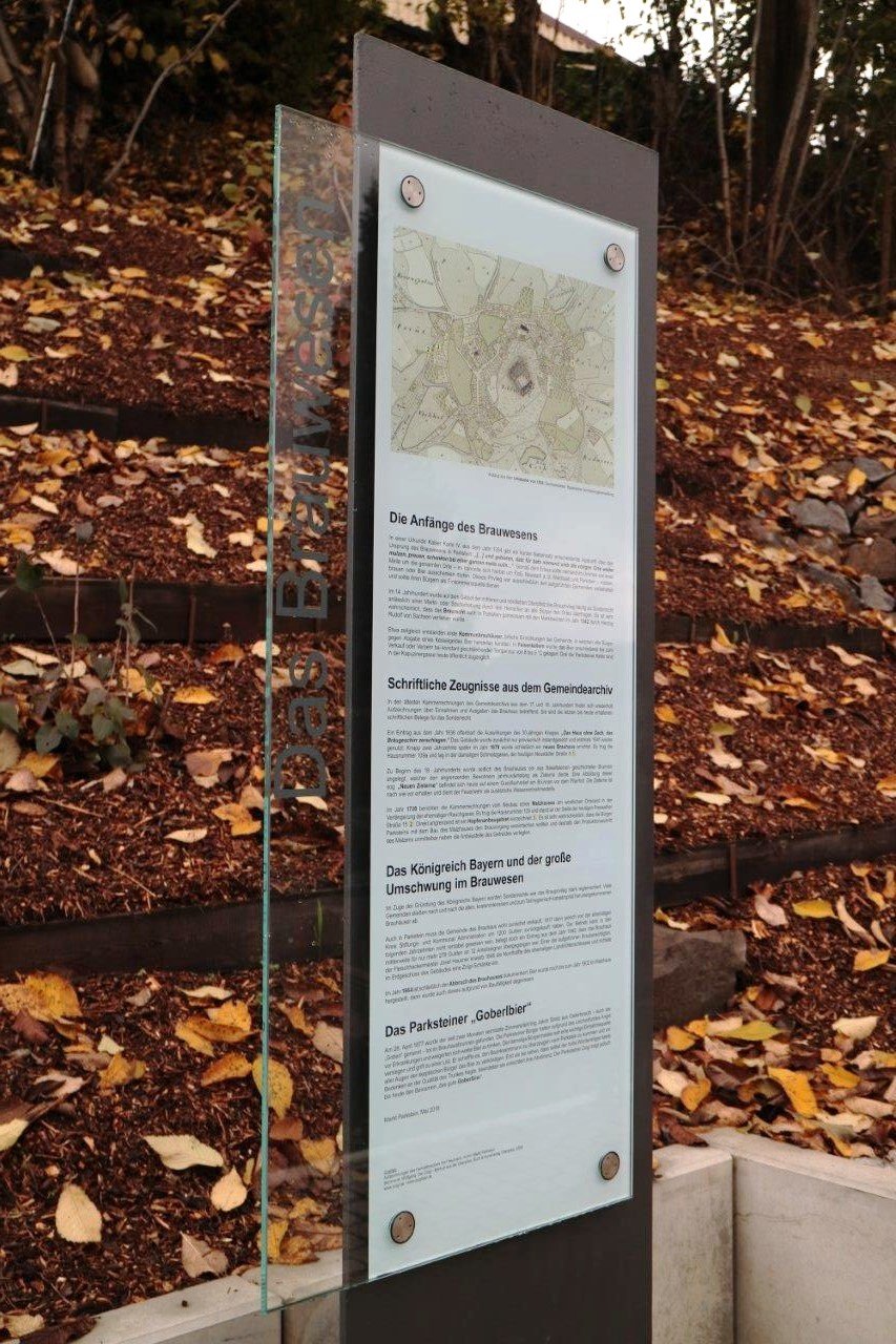 Parkstein Parkplatz Neustädter Straße Infotafel Eröffnung