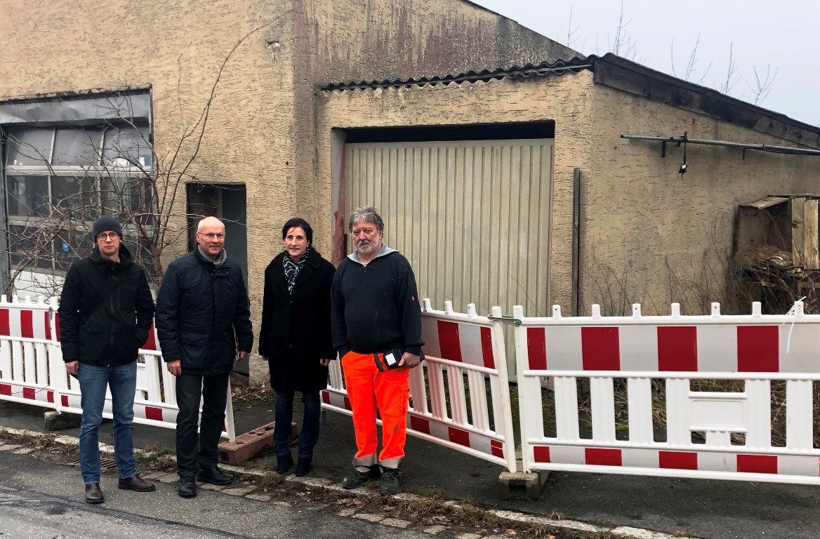 Parkstein Baustelle Lichtensternstraße Werkstatt Gebäude bezahlbarer Wohnraum