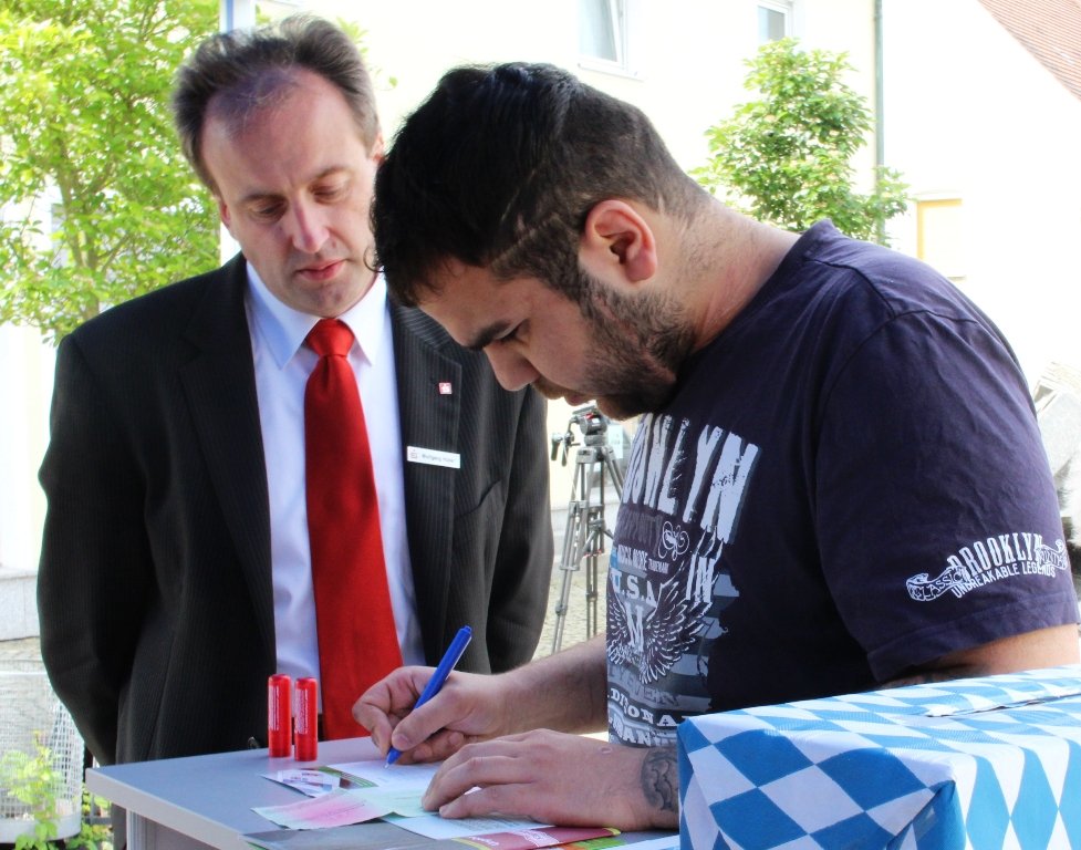 Polizei Infostand, Wolfgang Huber, Verkehrssicherheit 06