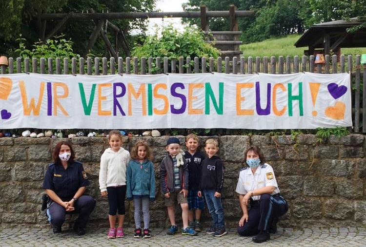 Polizeibesuch im Kindergarten