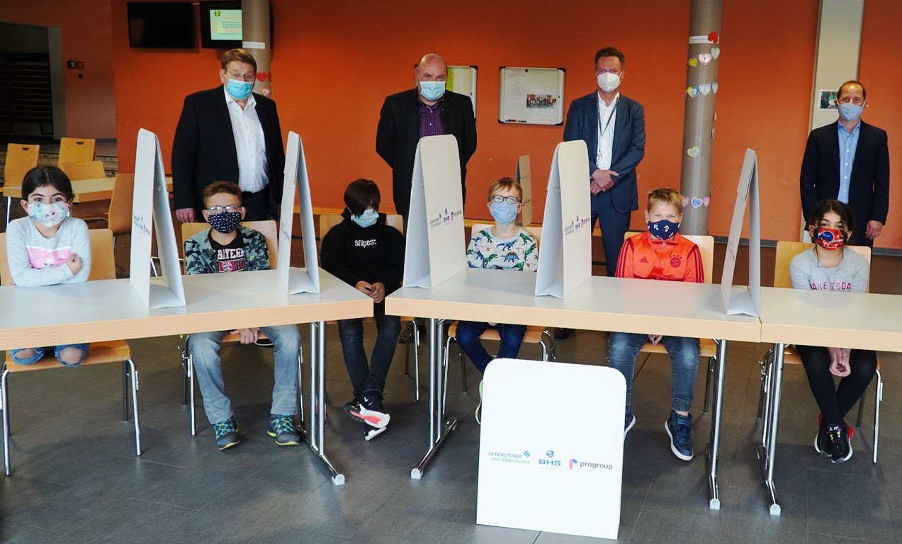 BHS Corrugated Papptrennwände Schulen