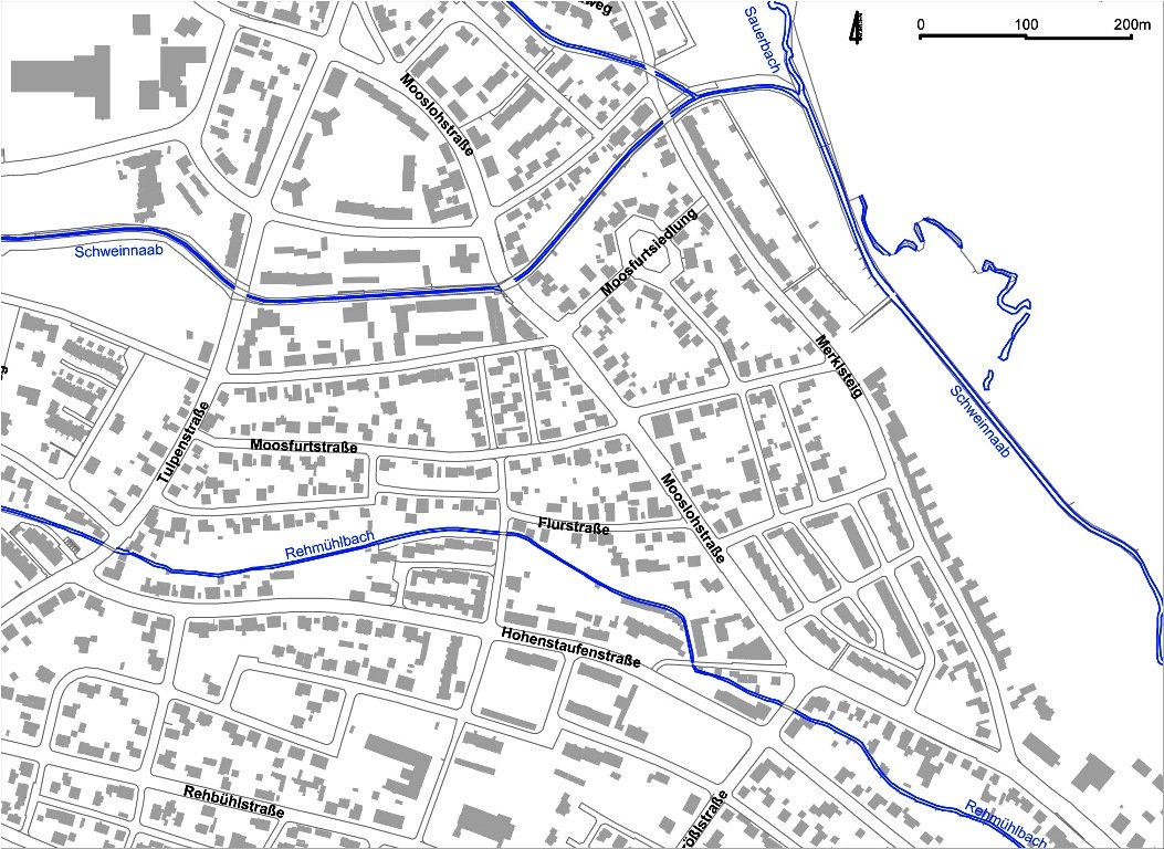 Karte Innenentwicklung Weiden Moosloh