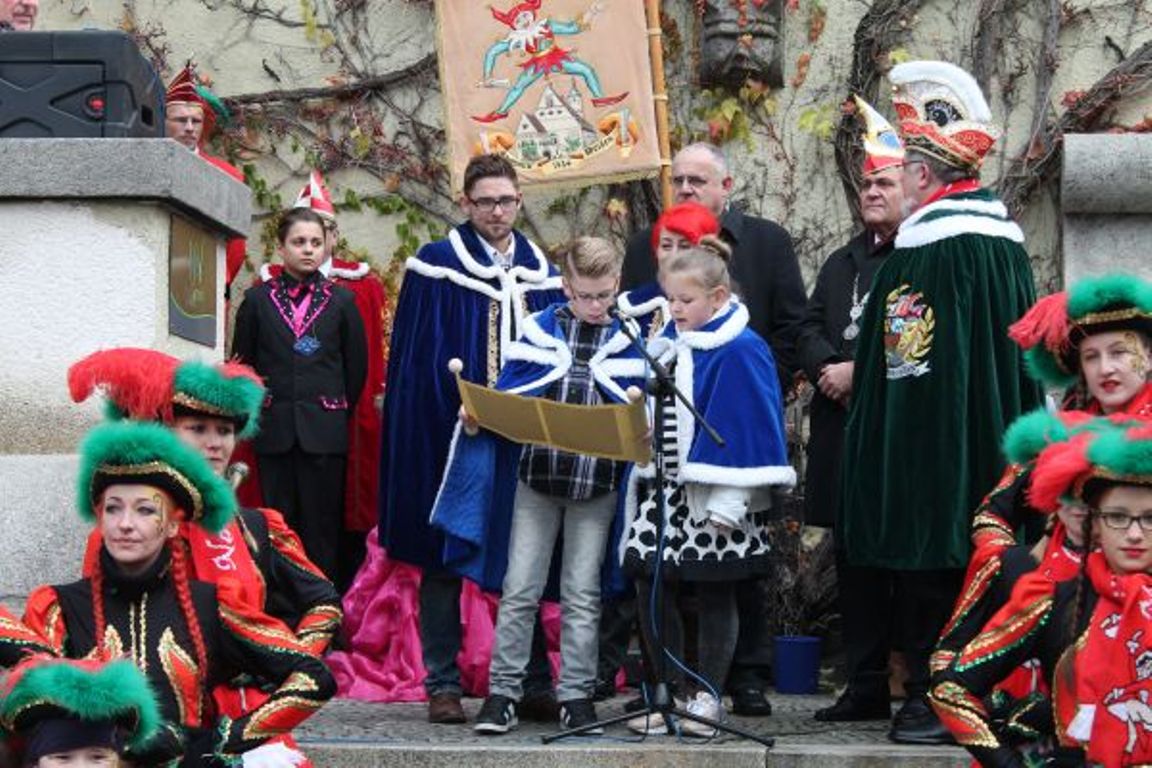 Proklamation Narrhalla Weiden, Kinderprinzenpaar, Lucas I und Evelyn I