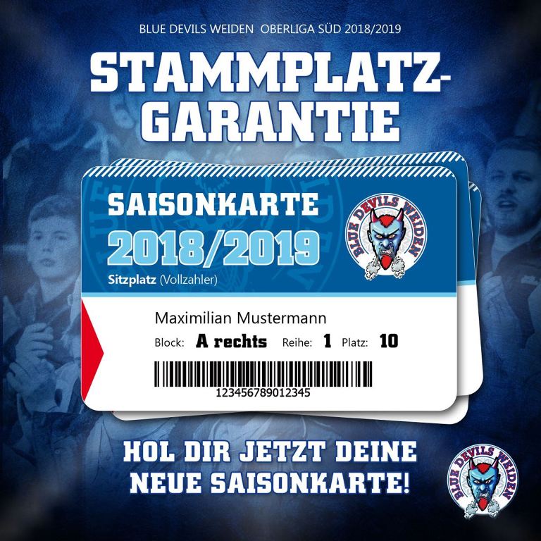 Saisonkarte Blue Devils Weiden Ok Ticket jetzt kaufen bestellen