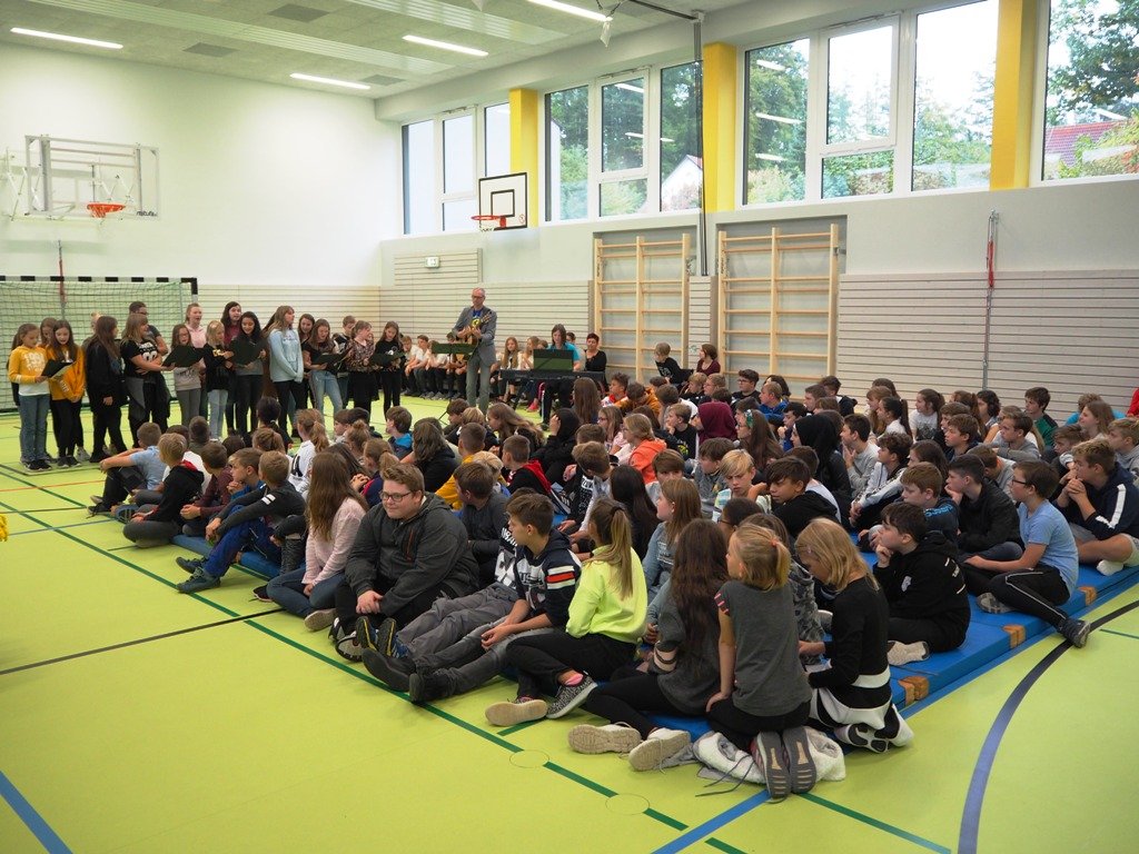 Schulturnhalle Mittelschule Neustadt Einweihung