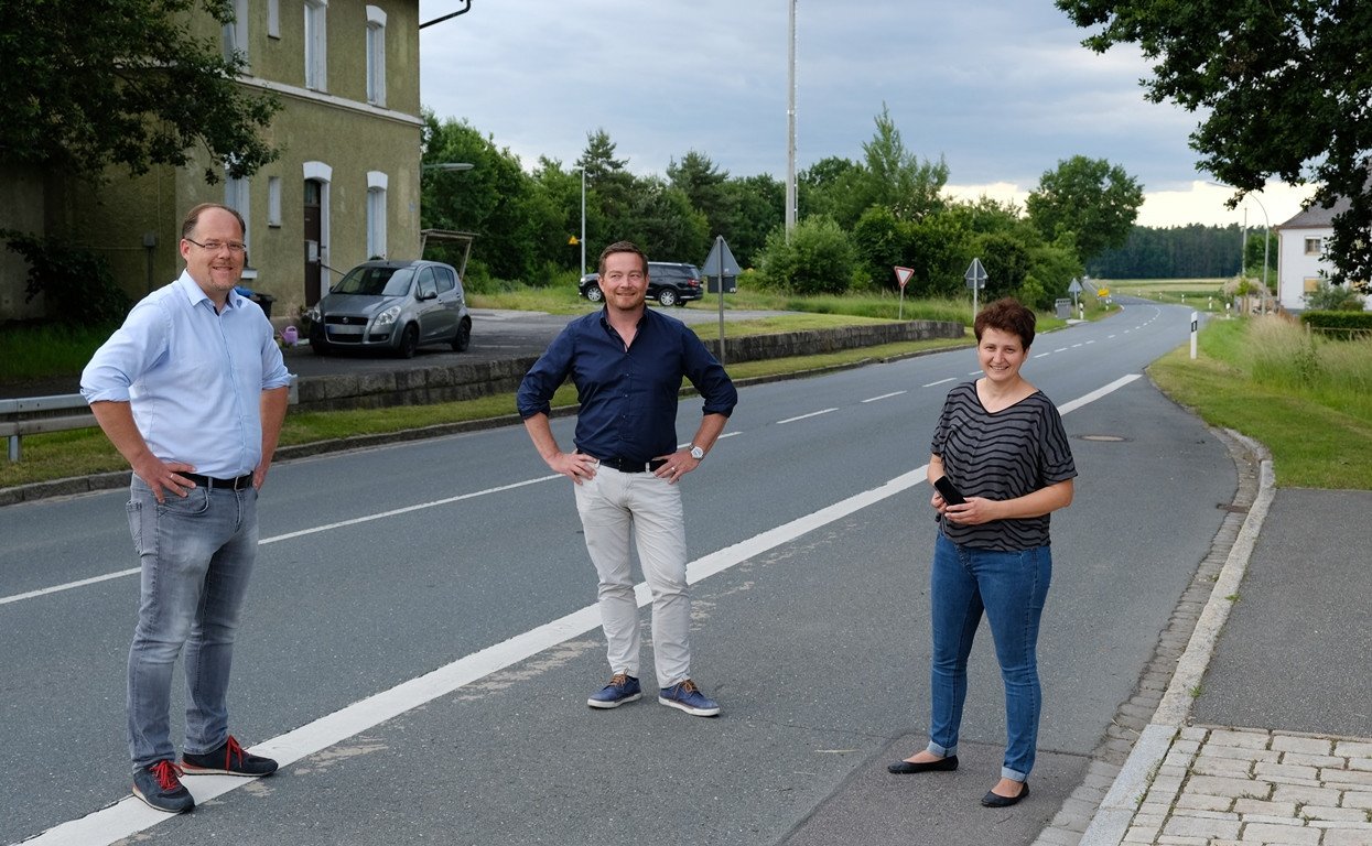 Schwarzenbach Bürgermeister Thorsten Hallmann MdB Uli Grötsch Bürgermeisterin Anja Kirschsieper