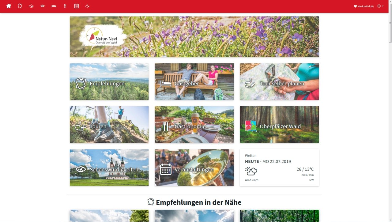 Tourismuszentrum Oberpfälzer Wald Natur Navi