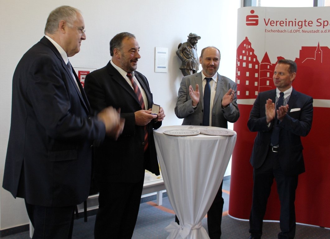 Sparkasse Medaille 800 Jahre Waldthurn Heimatfest 1
