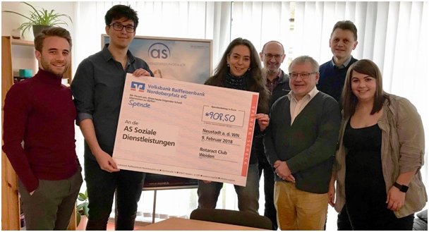 Spende Rotaract Severin Hirmer AS Soziale Dienstleistungen