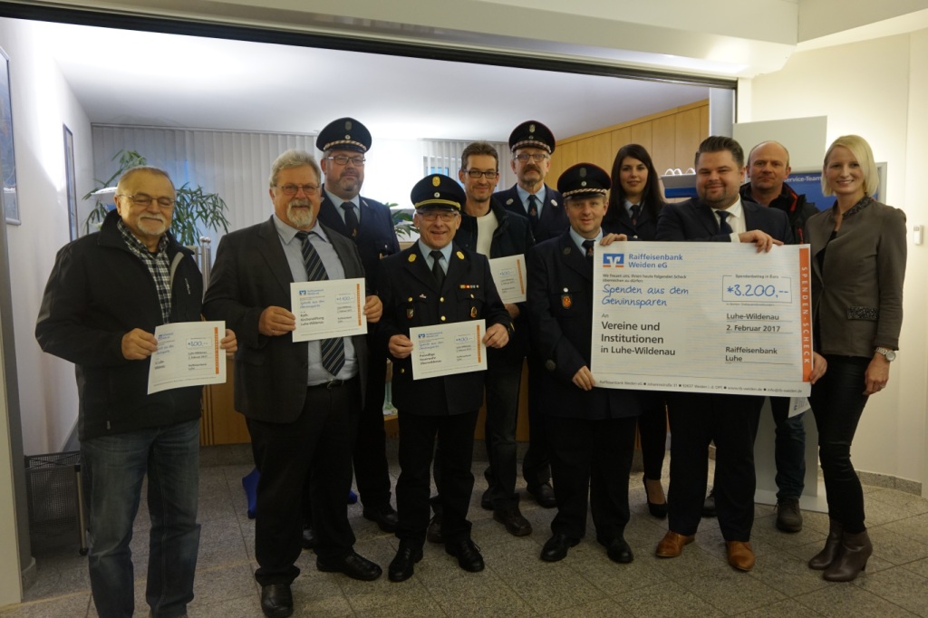 Spendenübergabe Luhe Raiffeisenbank