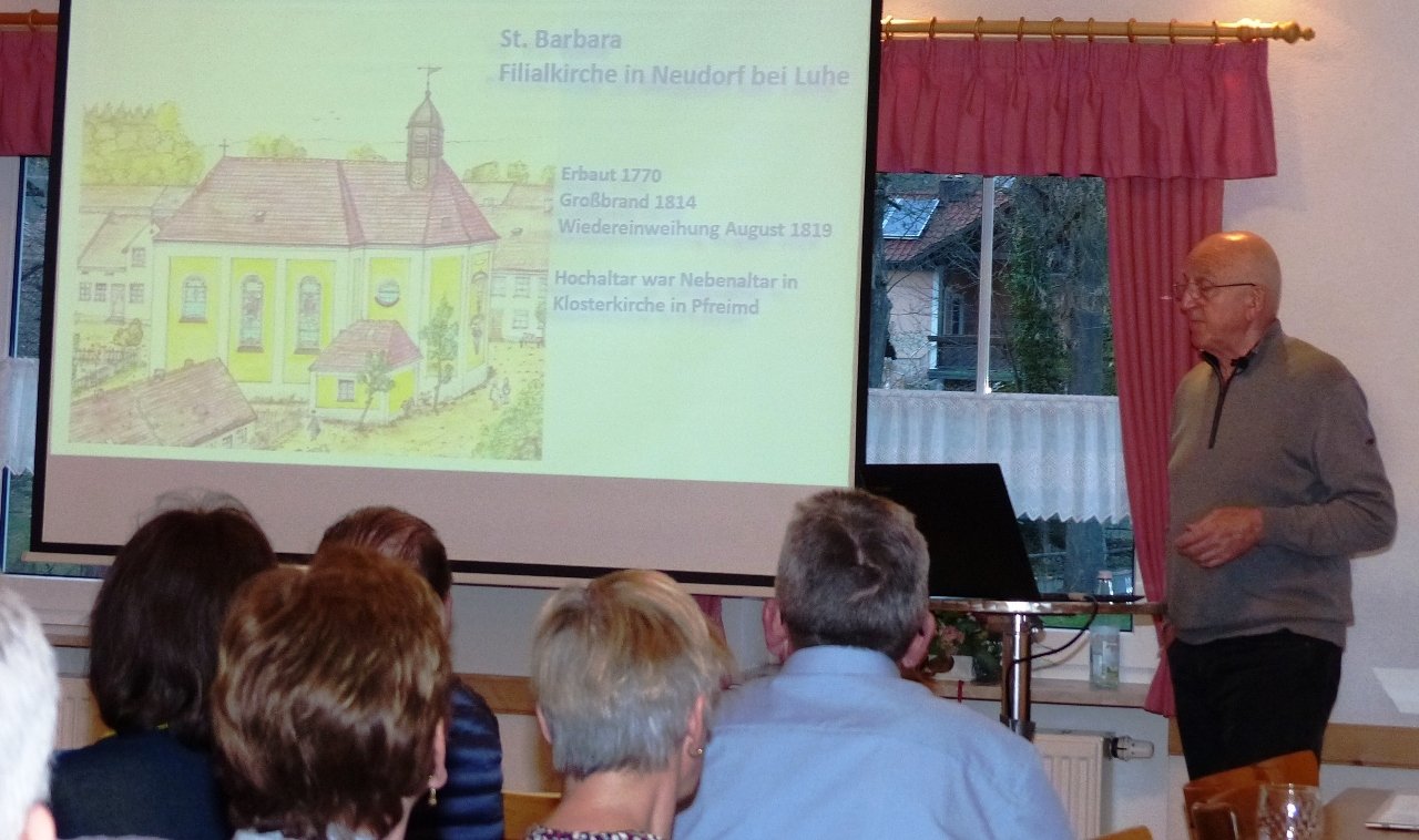 St. Barbara Neudorf bei Luhe, Ahnenforschung Johann Zeitler
