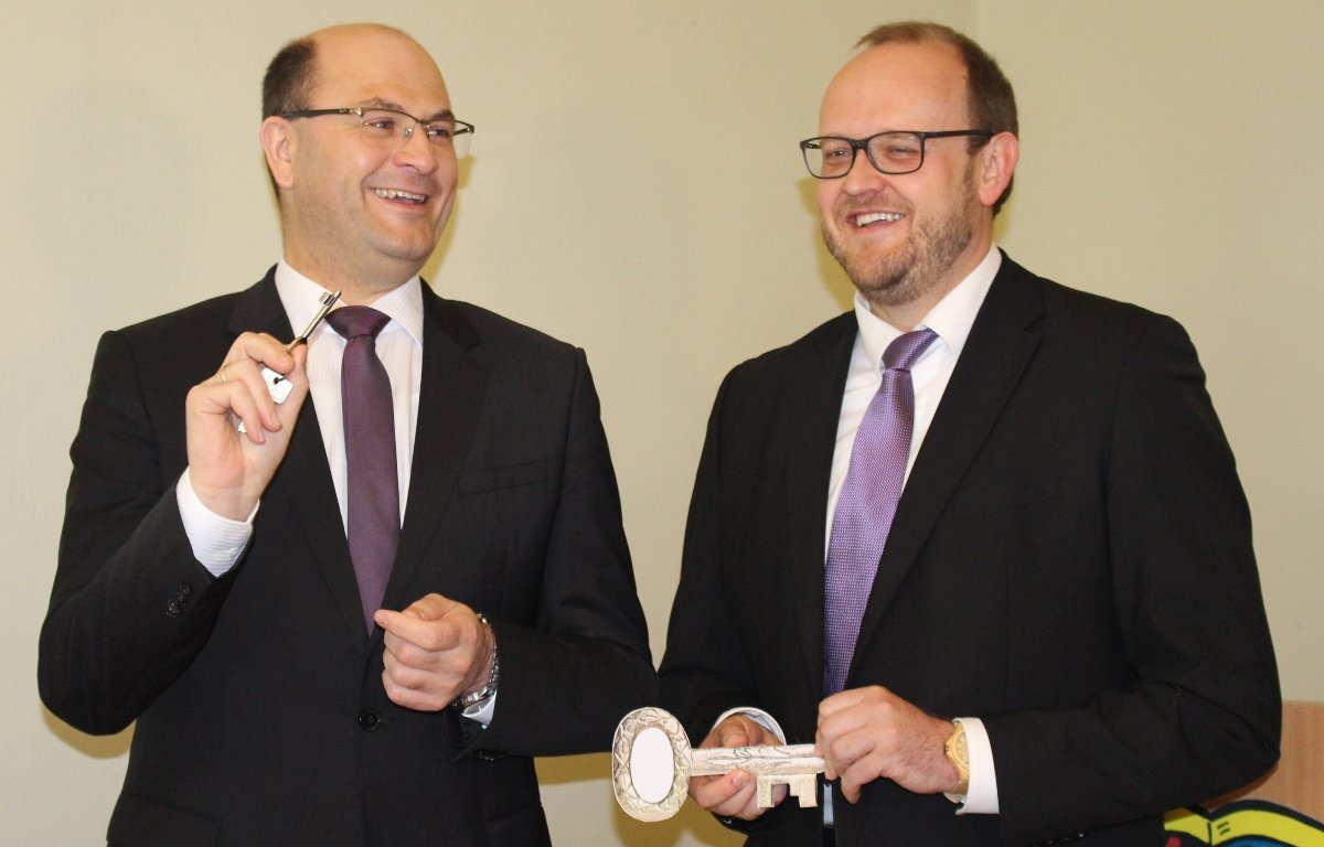 Staatsminister Albert Füracker, Landrat Andreas Meier 2