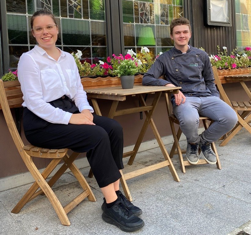 Stadtkrug Weiden Azubis 2020 Lisa Stauß, Jonathan Mierzowski