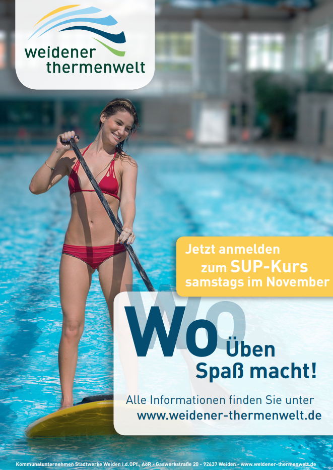 Stadtwerke Weiden Kurse Highlights SUP Kurs November Bild Stadtwerke Weiden