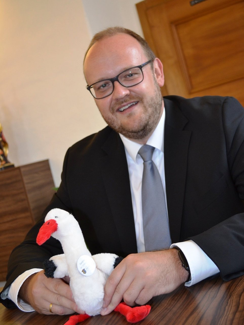 Storch Landrat Andreas Meier Ferdinand Maskotchen (2)