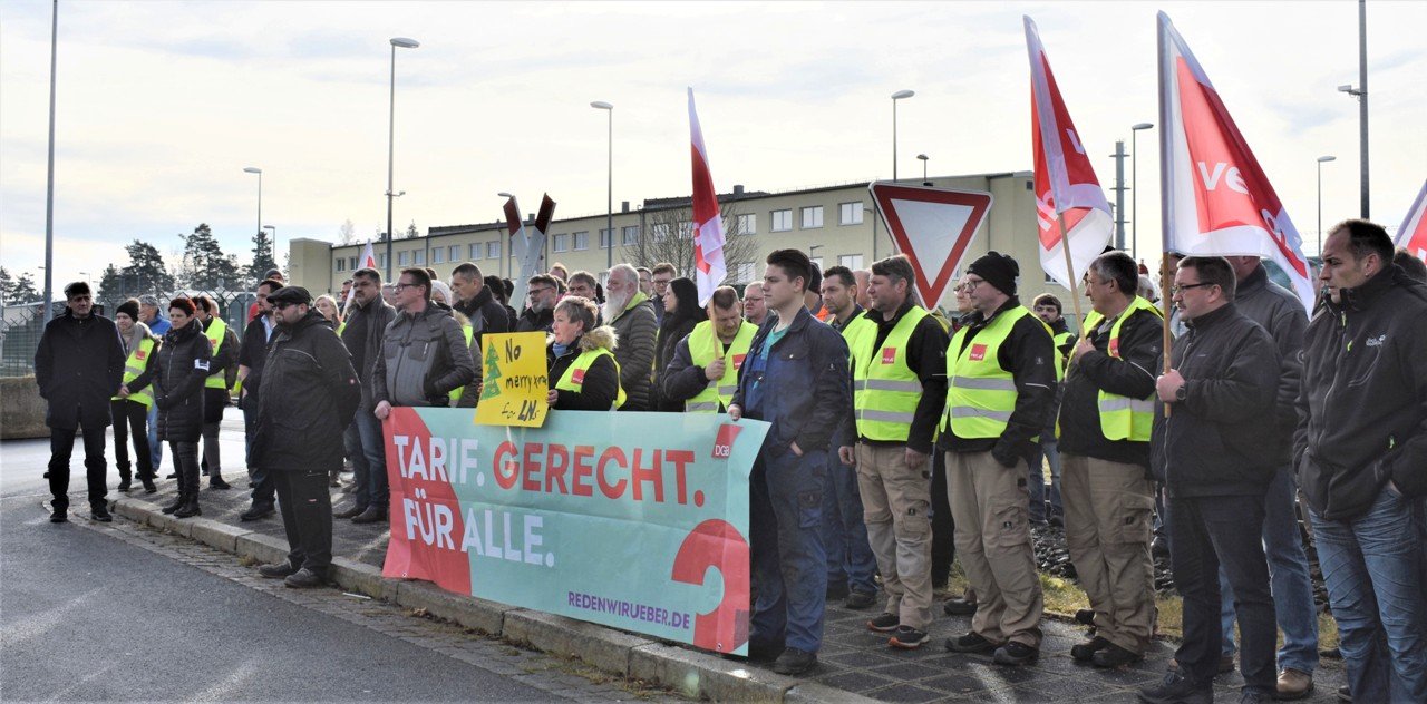 Streik ver.di Grafenwöhr US Zivilbeschäftigte1