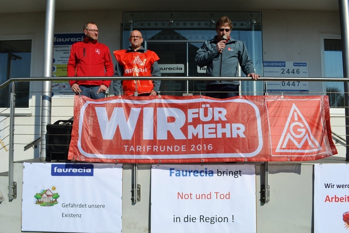 Streik Faurecia, Trabitz, Werkschließung