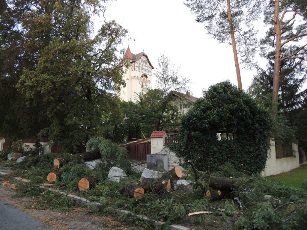 Sturmschäden Stadt Grafenwöhr Truppenübungsplatz 3