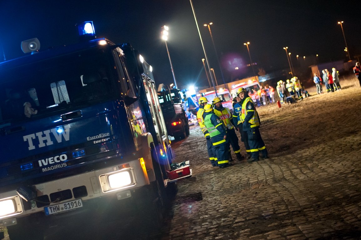 THW Notfallübung entgleister Zug (36)