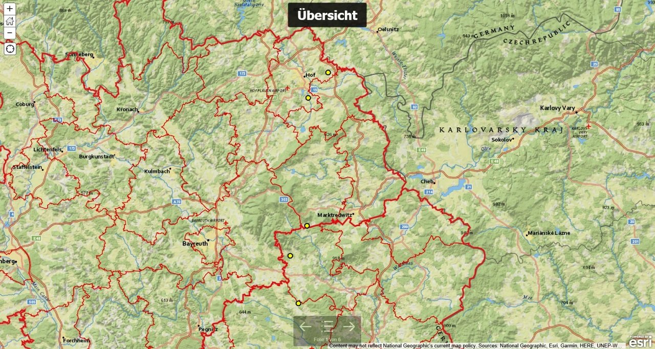 Tatortübersicht Kripo Bankdiebstähle