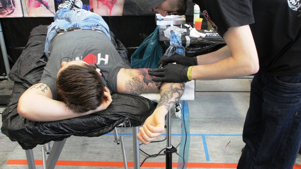 Tattoo-Messe Grafenwöhr, Tattoo-Weekend, Tätowieren; Körperkunst3
