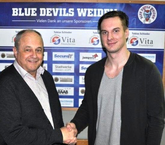 Thomas Siller, Adam_Schusser, Blue Devils Weiden Eishockey
