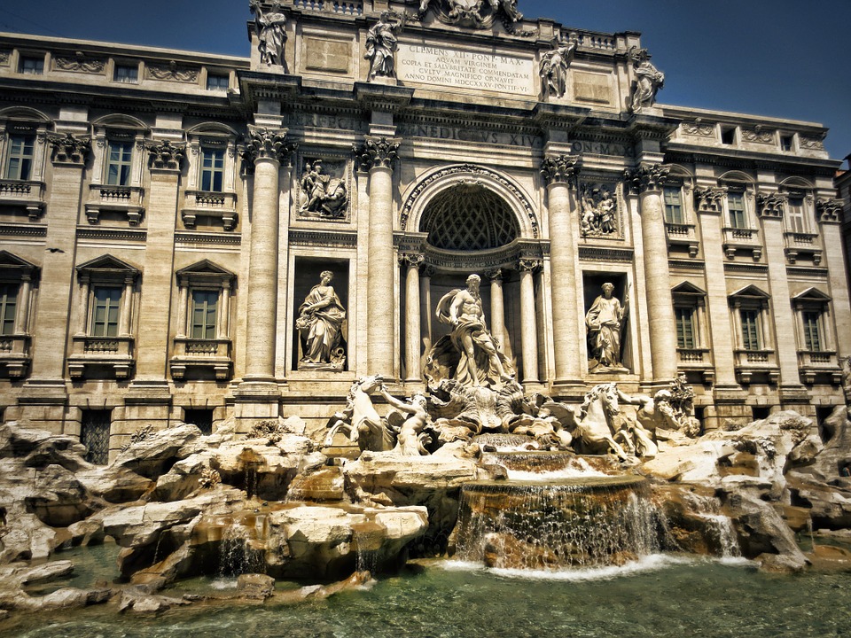 Trevi Brunnen, Rom, Italien, Hauptstadt, Reise, Urlaub, Sehenswürdigkeit