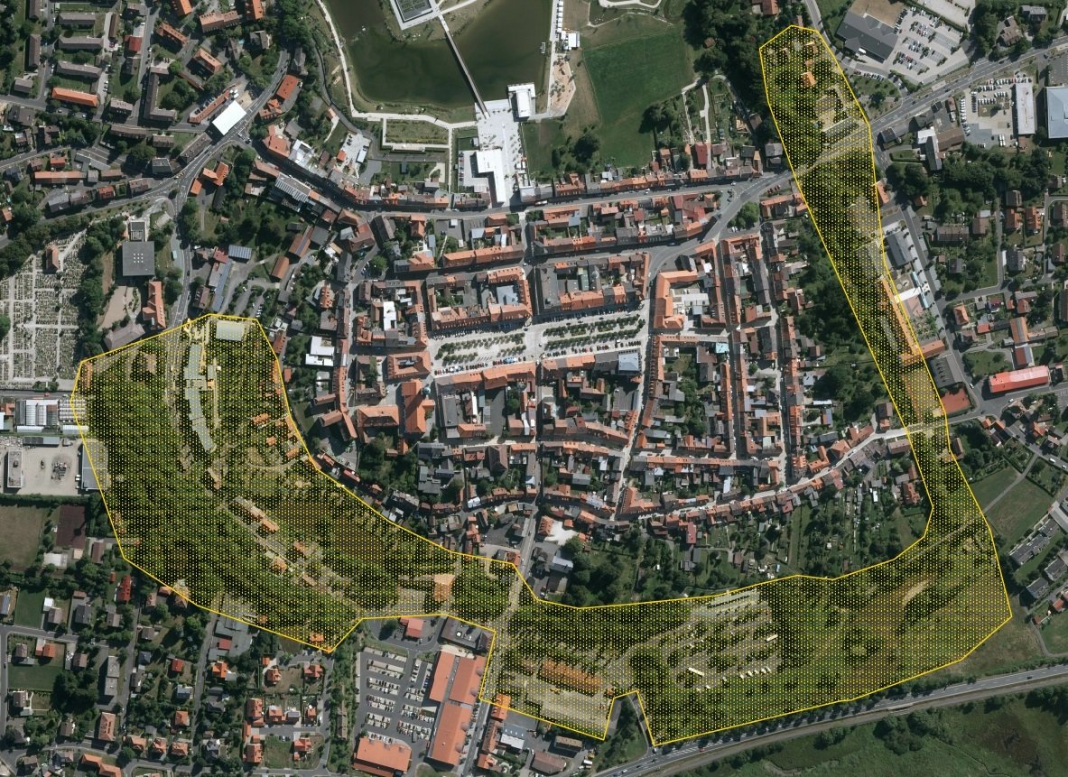 Plan, Umriss Landesgartenschau Tirschenreuth