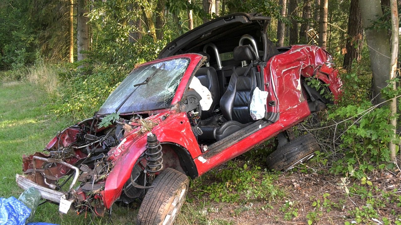 Nächtlicher Unfall blieb unbemerkt