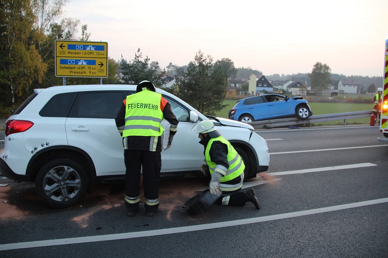 Unfall B470 Schwarzenbach Einfahrt Freitag