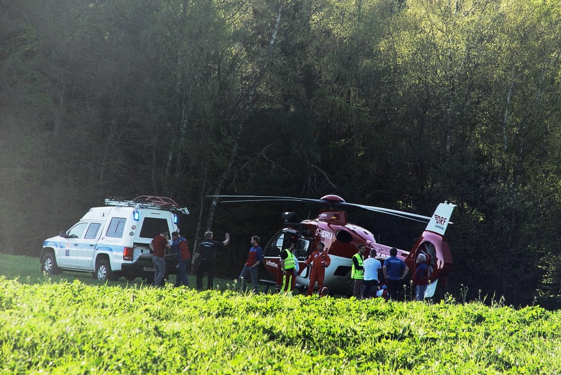 Unfall Gleitschirmspringer aus Weiden (3)