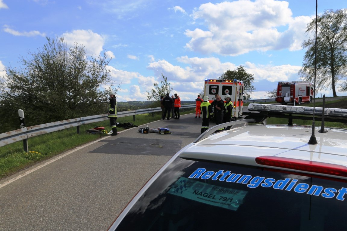 Motorradfahrer schwer verletzt: Ersthelfer handeln vorbildlich