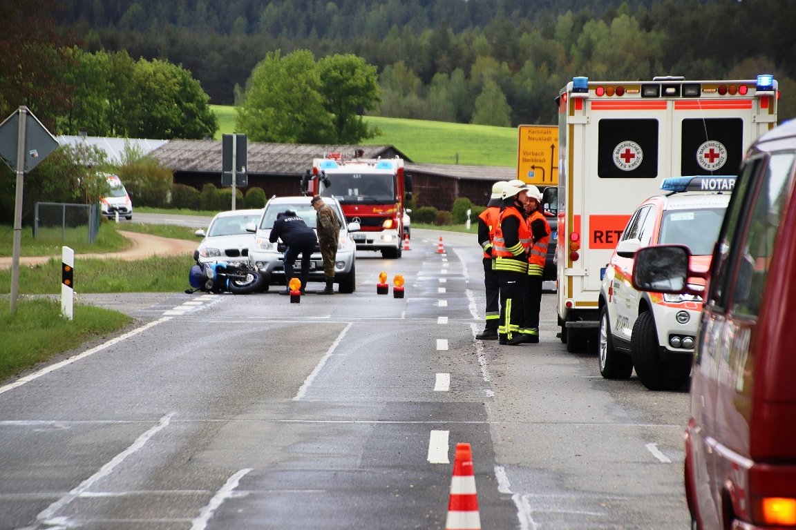 Unfall Motorradfahrer Speinshart (2)