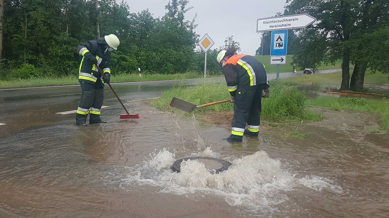 Unwetter zieht über Nordoberpfalz