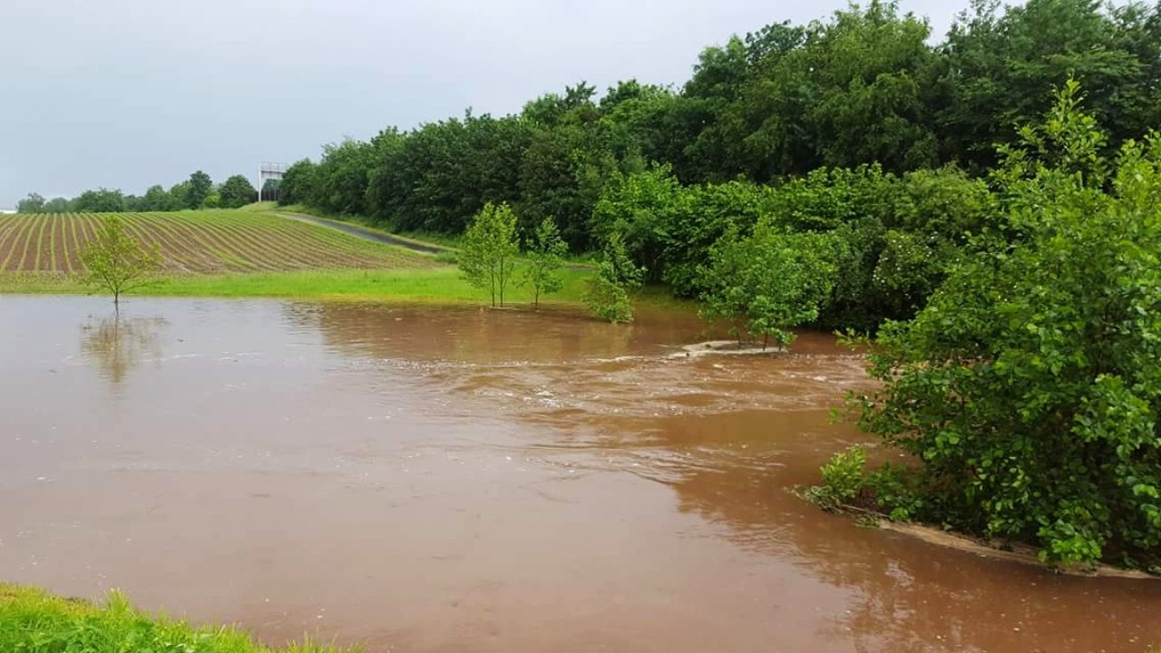 Unwetter Weiden, Überschwemmung5