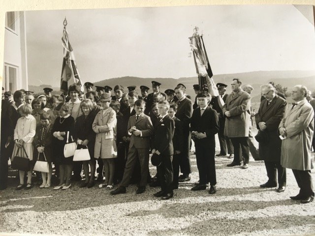 wahrscheinlich das letzte Foto (Februar 1965) im alten Schulhaus bevor der Umzug ins neue Schulgebäude stattfand.