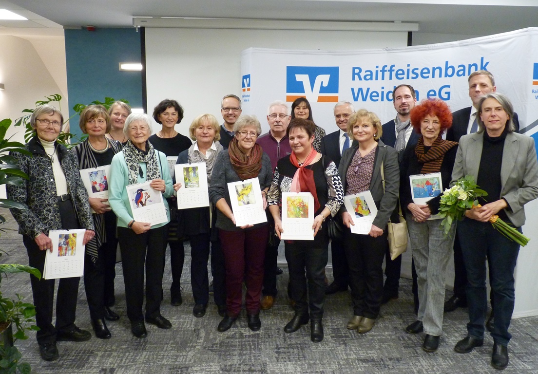 Vernissage Raiffeisen Kalender Weiden Präsentation