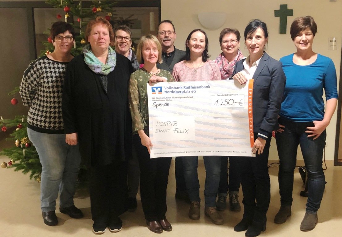 Vulkanweihnacht Spendenübergabe an Hospiz Sankt Felix