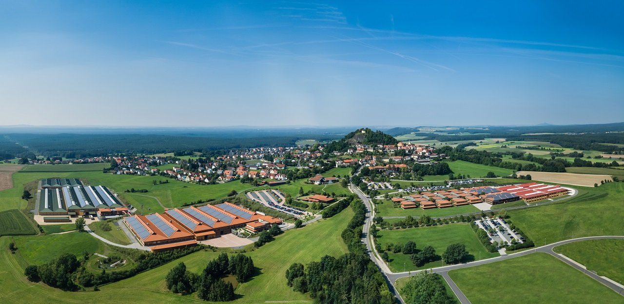 WITRON Parkstein aerial view 2017 Bild Witron Logistik + Informatik GmbH