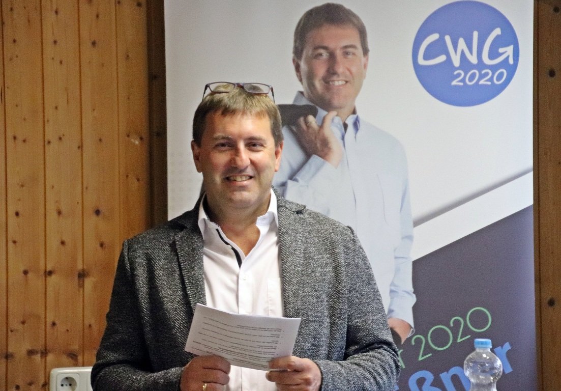 Wahlkampfzentrale Christliche Wählergemeinschaft Kirchenthumbach Bürgermeisterkandidat Ewald Plößner 2