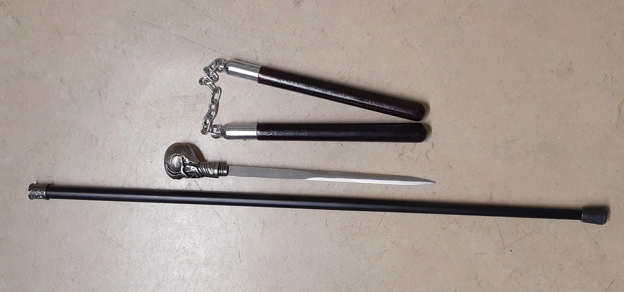 Waidhaus_Waldsassen_Polizei_Stockdegen_und_Nunchaku