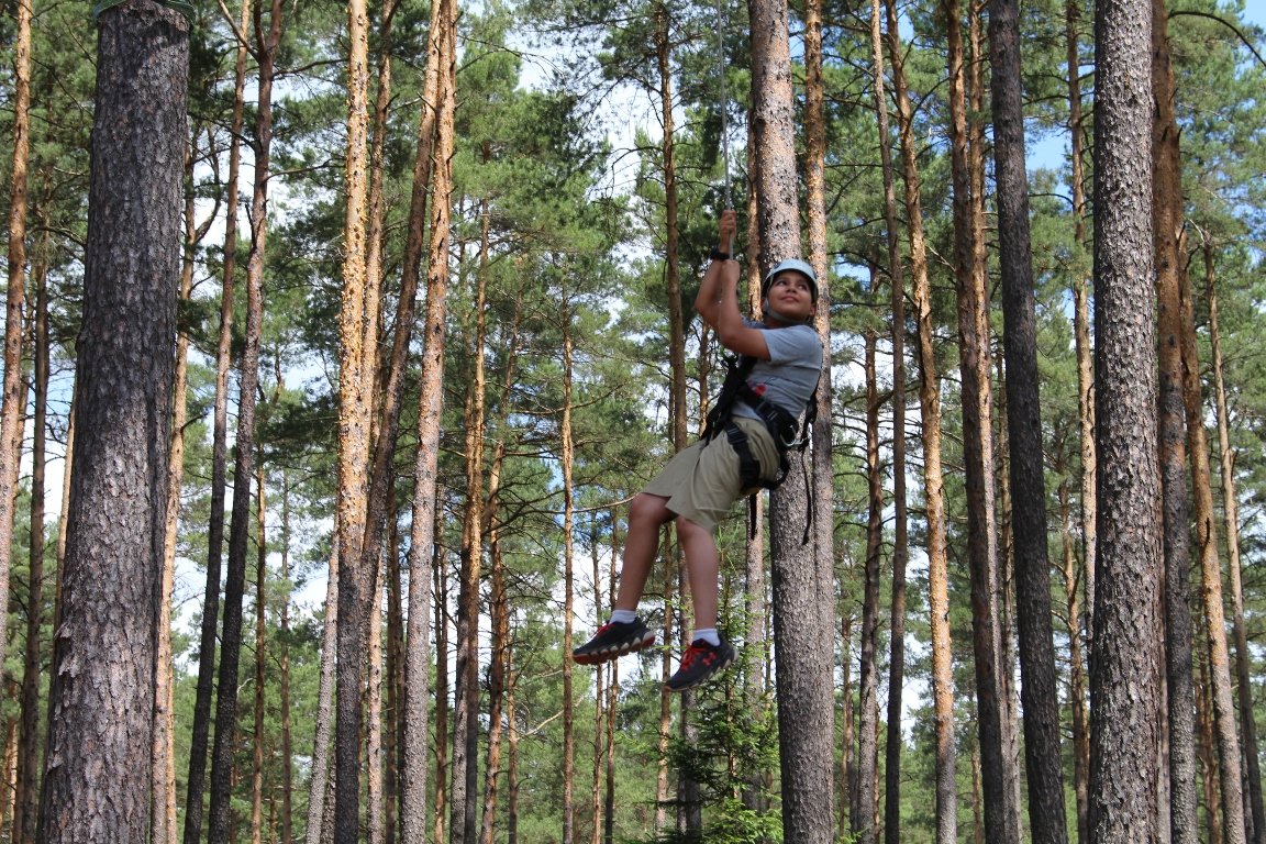 Hochseilgarten Klettern Wald Kinder Waldkinderfest Grafenwöhr  (55)