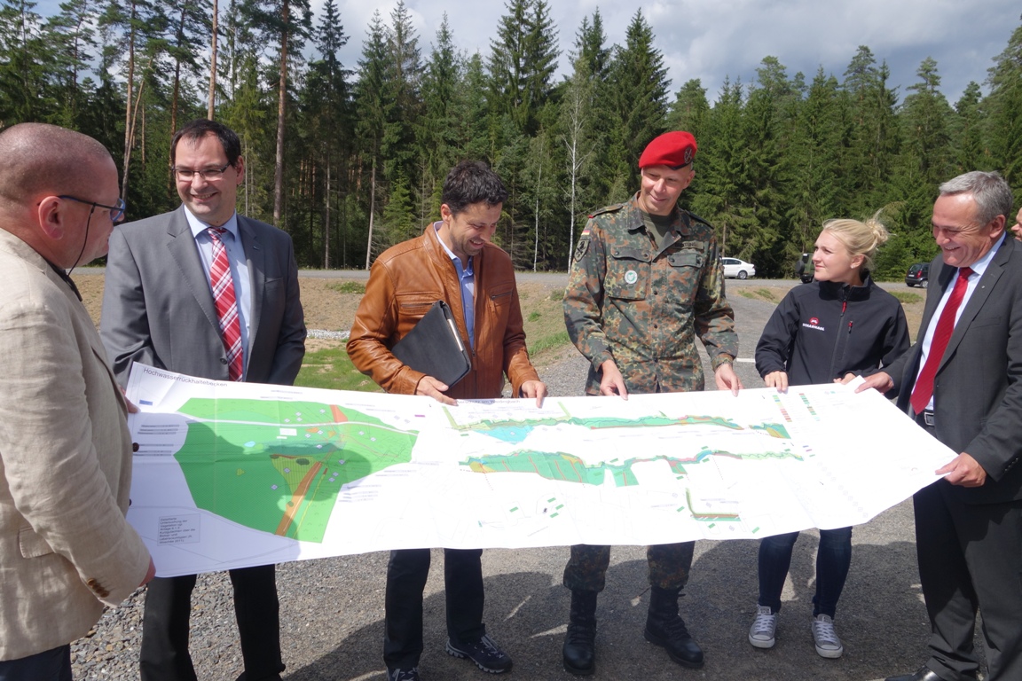 Wasserhochschutz, Hochwasserschutz, Weidingbach, Weiden