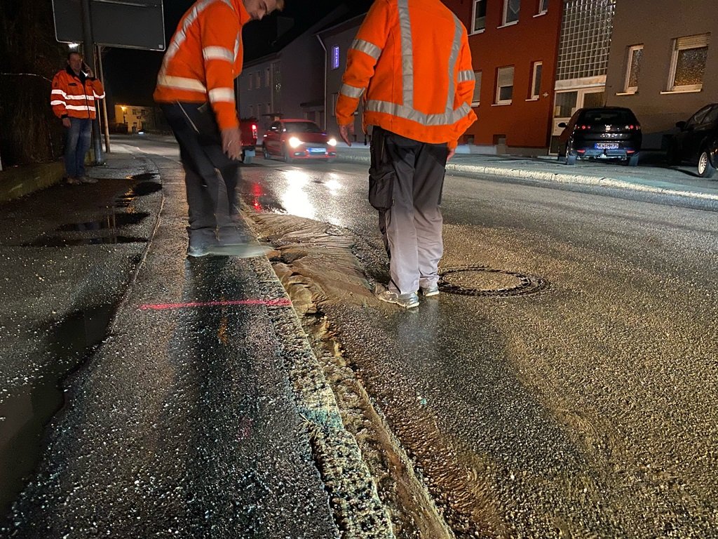 Wasserrohrbruch in Neustadt/WN