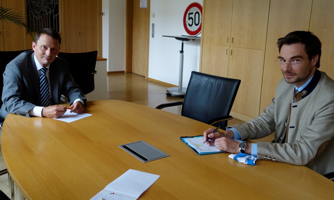 Weiden Oberbürgermeister Jens Meyer, MdL Dr Stephan Oetzinger